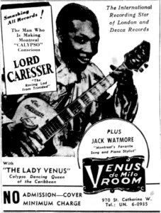 Caresser at the Venus de Milo Room, September 1956